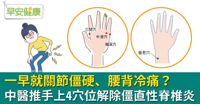 一早就關節僵硬、腰背冷痛？中醫推手上4穴位解除僵直性脊椎炎