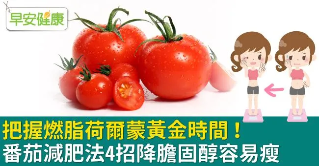 把握燃脂荷爾蒙黃金時間！番茄減肥法4招降膽固醇容易瘦