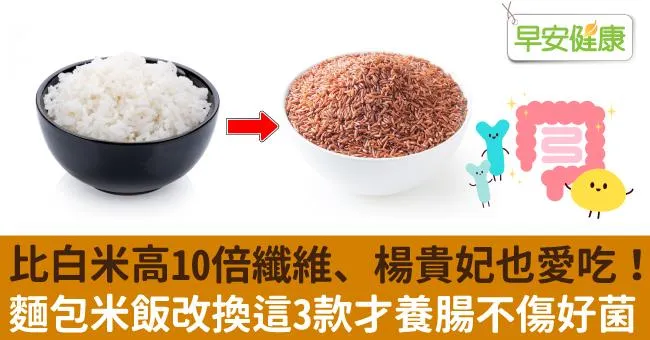比白米高10倍纖維、楊貴妃也愛吃！麵包米飯改換這3款才養腸不傷好菌