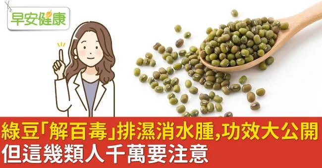 綠豆「解百毒」排濕消水腫，功效大公開！但這幾類人千萬要注意