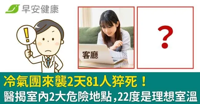 冷氣團來襲2天81人猝死！醫揭室內2大危險地點，22度是理想室溫