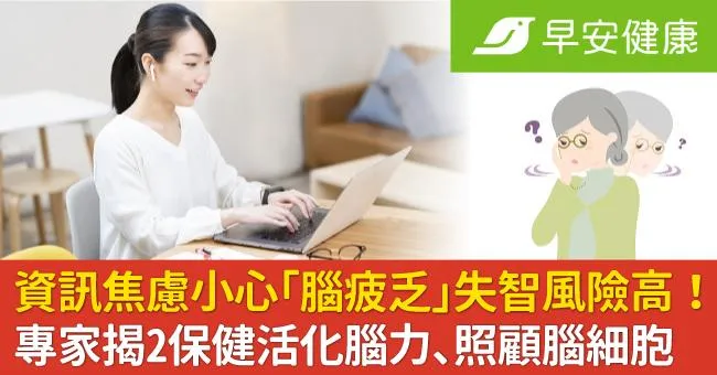 資訊焦慮小心「腦疲乏」失智風險高！專家揭2保健活化腦力、照顧腦細胞