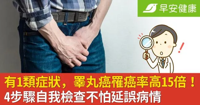 睪丸癌1類人罹癌率高15倍！睪丸癌症狀自我檢查4招不怕延誤病情