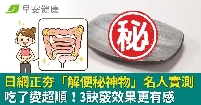 日網正夯「解便秘神物」名人實測吃了變超順！3訣竅效果更有感