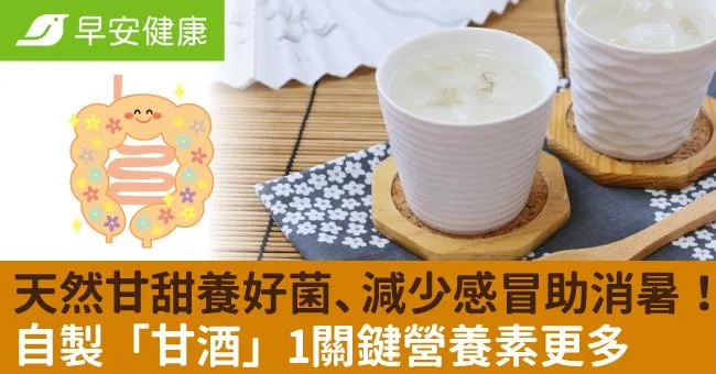 天然甘甜養好菌、減少感冒助消暑！自製「甘酒」1關鍵營養素更多