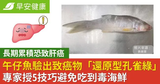 國產午仔魚驗出致癌物「還原型孔雀綠」吃多恐致肝癌！5技巧避免吃到毒海鮮