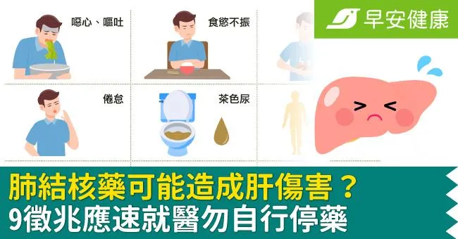 肺結核藥可能造成肝傷害？9徵兆應速就醫勿自行停藥