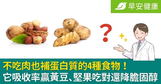 不吃肉也補蛋白質的4種食物！它吸收率贏黃豆、堅果吃對還降膽固醇