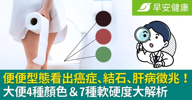 便便型態看出癌症、結石、肝病徵兆！大便4種顏色＆7種軟硬度大解析