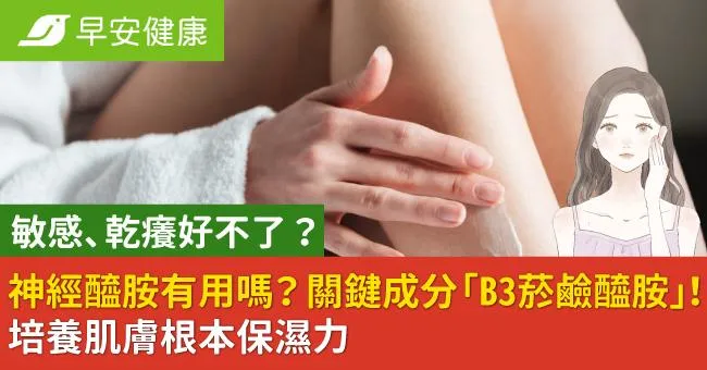 敏感、乾癢好不了？神經醯胺有用嗎？關鍵成分「B3菸鹼醯胺」！培養肌膚根本保濕力，告別乾癢肌