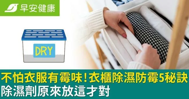 雨下不停衣服有霉味？衣櫃除濕防霉5秘訣！除濕劑原來放這才對