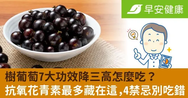 抗氧花青素最多藏在果皮中，樹葡萄4禁忌別吃錯