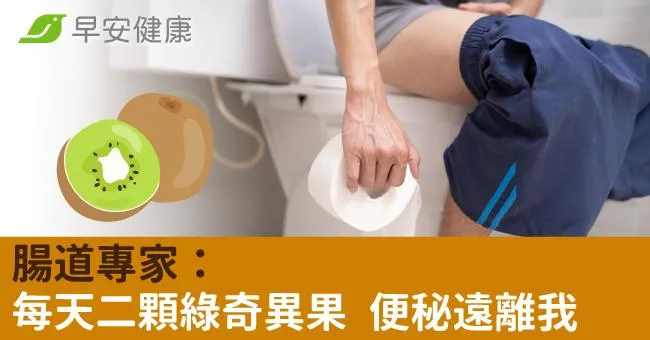 腸道專家：每天二顆綠奇異果 便秘遠離我