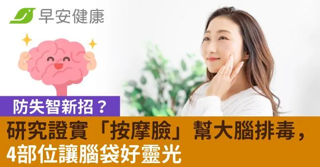 防失智新招？研究證實「按摩臉」幫大腦排毒，4部位讓腦袋好靈光