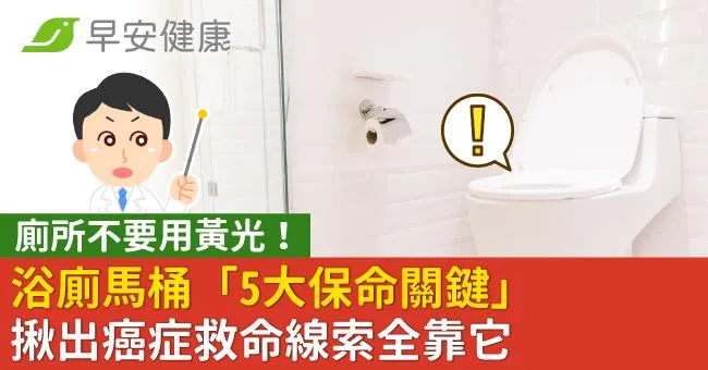 廁所不要用黃光！浴廁馬桶「5大保命關鍵」揪出癌症救命線索全靠它