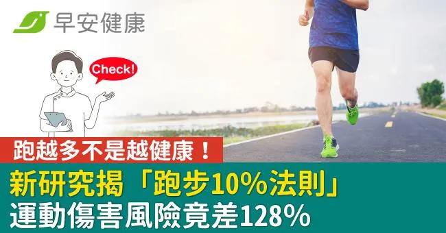 跑越多不是越健康！新研究揭「跑步10％法則」運動傷害風險竟差128％