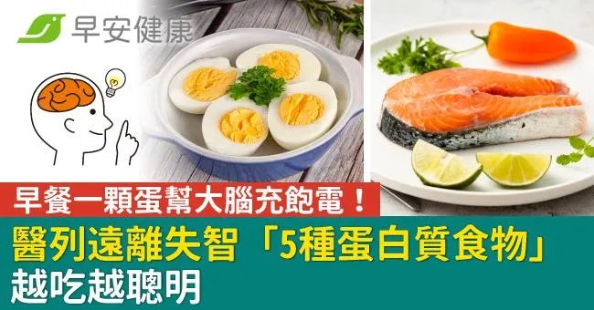 早餐一顆蛋幫大腦充飽電！醫列遠離失智「5種蛋白質食物」越吃越聰明