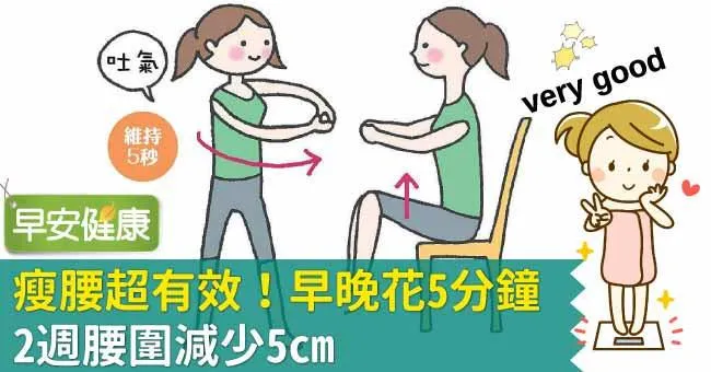 瘦腰超有效！早晚花5分鐘，2週腰圍減少5cm
