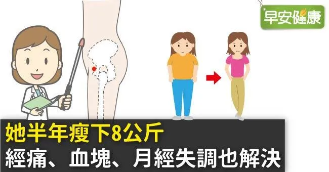 她半年瘦下8公斤，經痛、血塊、月經失調也解決