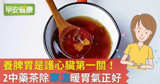 養脾胃是護心臟第一關！2中藥茶除寒濕暖胃氣正好
