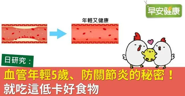 血管年輕5歲、防關節炎的秘密！就吃這低卡好食物