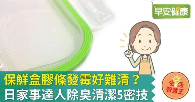 保鮮盒膠條發霉好難清？日家事達人除臭清潔5密技