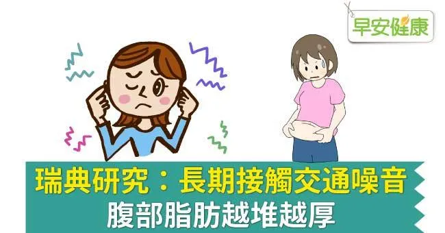 瑞典研究：長期接觸交通噪音，腹部脂肪越堆越厚