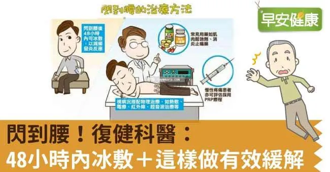 閃到腰！復健科醫：48小時內冰敷＋這樣做有效緩解