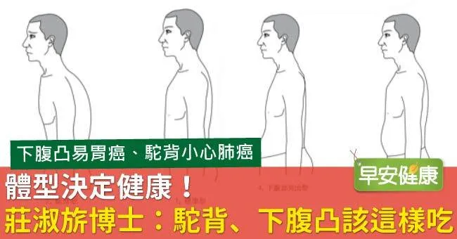 體型決定健康！莊淑旂博士：駝背、下腹凸該這樣吃