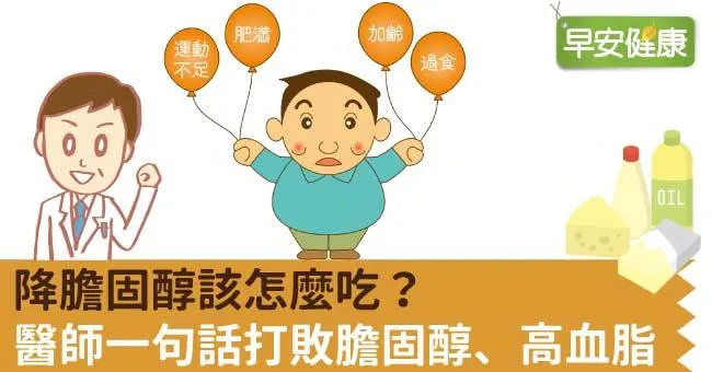 降膽固醇該怎麼吃？醫師一句話打敗膽固醇、高血脂