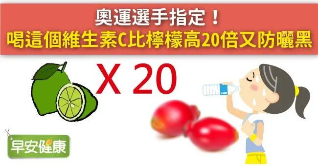奧運選手指定！喝這個維生素C比檸檬高20倍又防曬黑