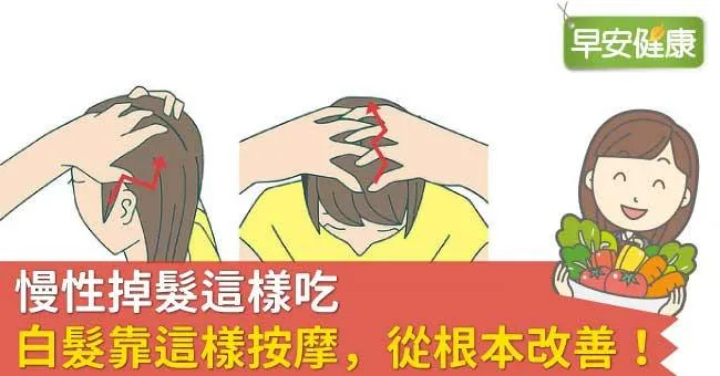 慢性掉髮這樣吃，白髮靠這樣按摩，從根本改善！