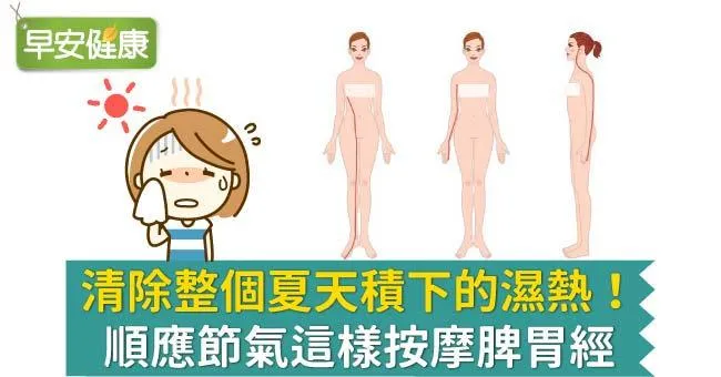 清除整個夏天積下的濕熱！順應節氣這樣按摩脾胃經