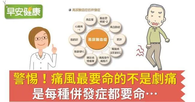 痛風、高尿酸血症恐致命，痛風併發症才最危險