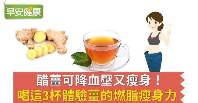 醋薑可降血壓又瘦身！喝這3杯體驗薑的燃脂瘦身力