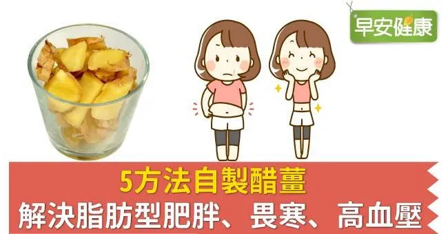 5方法自製醋薑，解決脂肪型肥胖、畏寒、高血壓