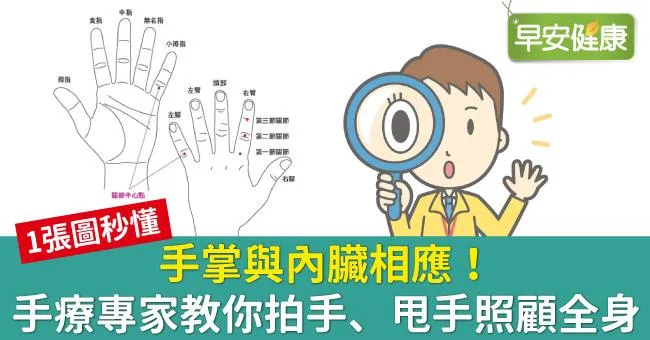 手掌與內臟相應！手療專家教你拍手、甩手照顧全身