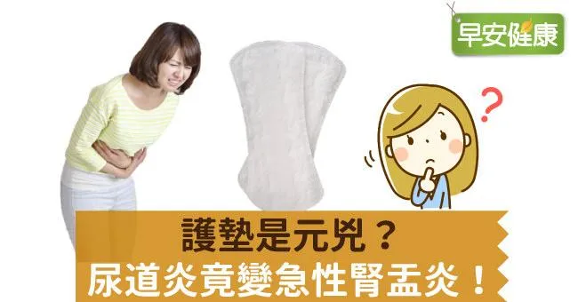 護墊是元兇？尿道炎竟變急性腎盂炎！