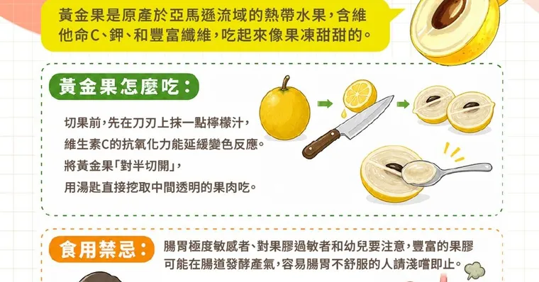 黃金果是什麼？黃金果3大食用禁忌，營養與功效一次看