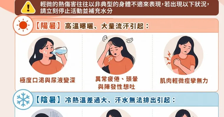 中暑怎麼辦？降溫急救SOP與快速恢復步驟全解析