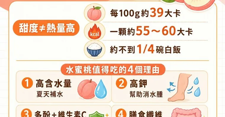 水蜜桃皮可以吃嗎？多汁低卡藏4大功效，這些禁忌別踩雷