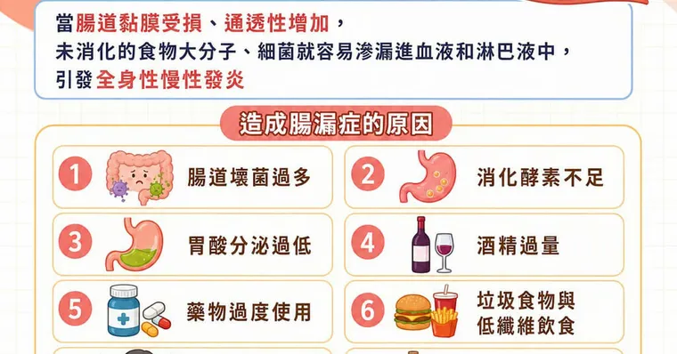 腸漏症是什麼？腸漏症原因、慢性發炎與腸腦軸修復全指南