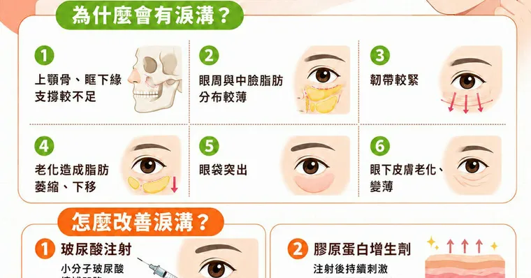 淚溝怎麼消？淚溝原因、醫美療程與遮瑕改善方法