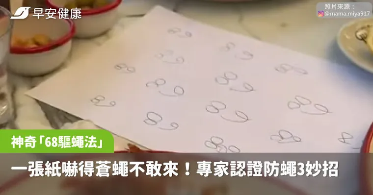 一張紙嚇得蒼蠅不敢來！神奇「68驅蠅法」真相揭秘，專家認證防蠅3妙招