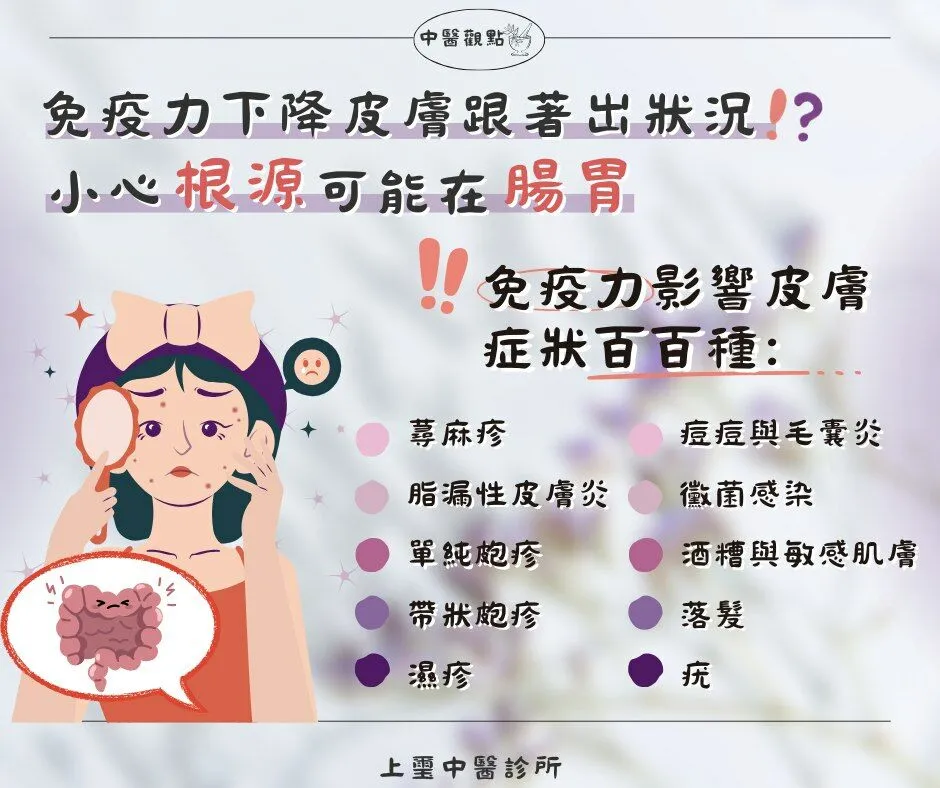 余雅雯中醫師_免疫力下降皮膚跟著出狀況，根源可能在腸胃