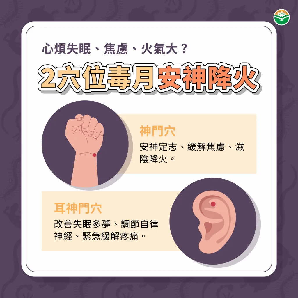馬光_2穴位毒月安神降火
