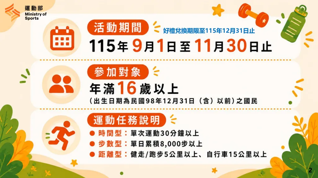 運動部揮汗有禮活動期間