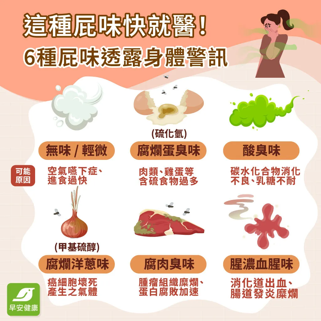 早安健康_這種屁味快就醫!6種屁味透露身體警訊