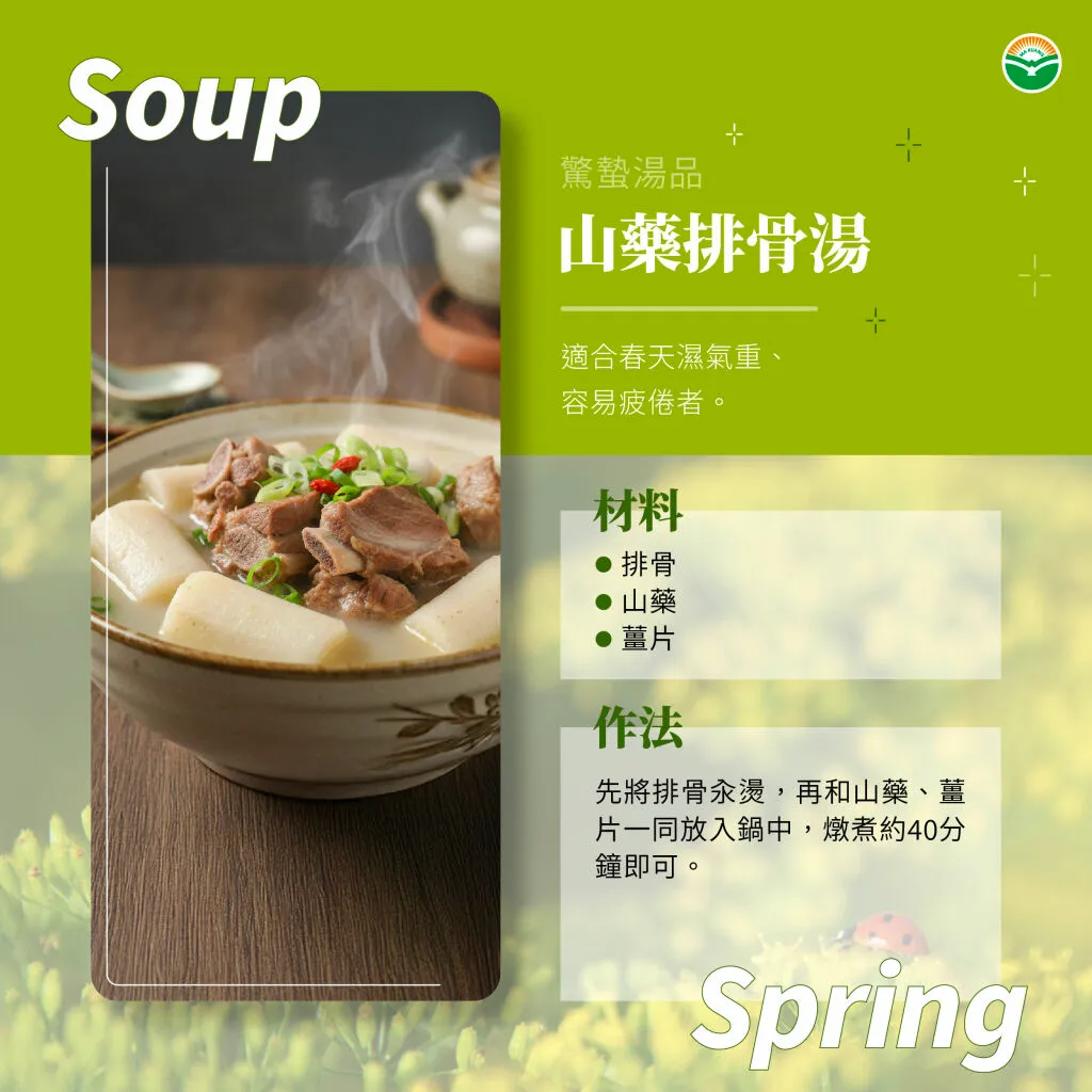 馬光中醫_驚蟄_食療＿山藥排骨湯