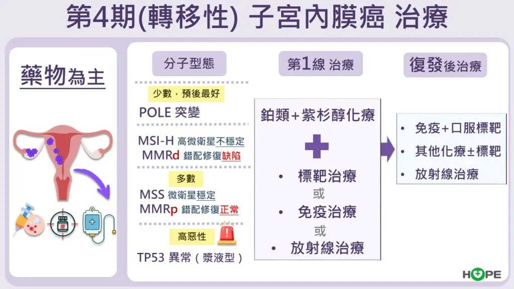 癌症希望基金會＿子宮內膜癌第四期（轉移型）治療法